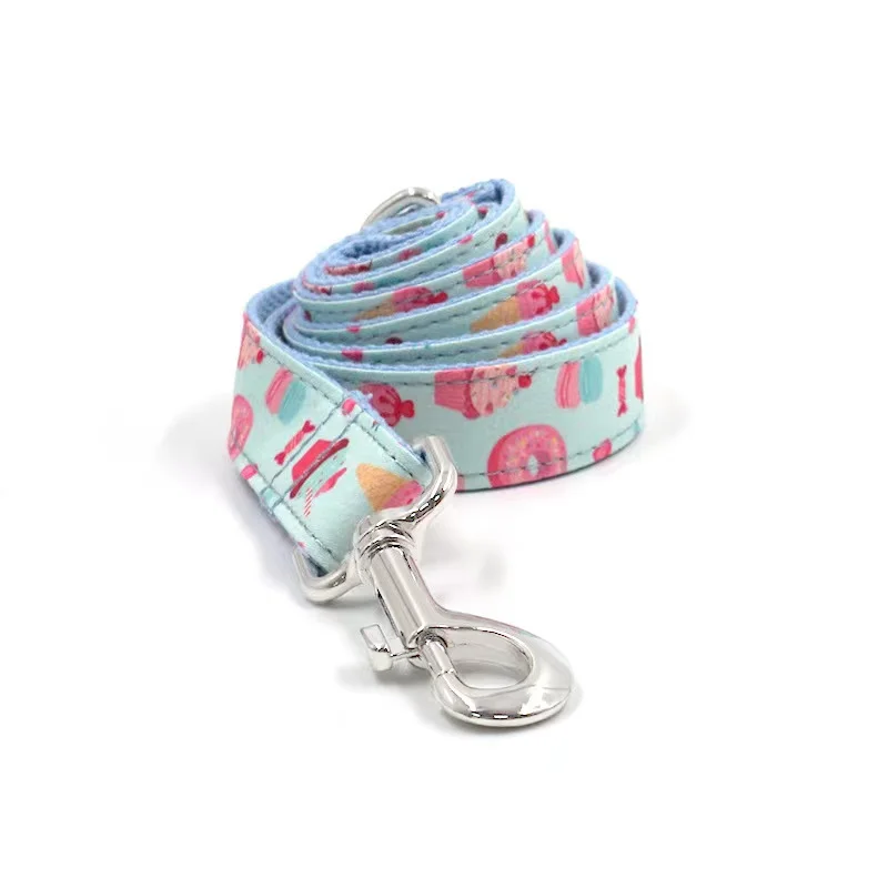 

Manufacturer direct selling strong pull fresh macarone pet dog traction rope, Customized color