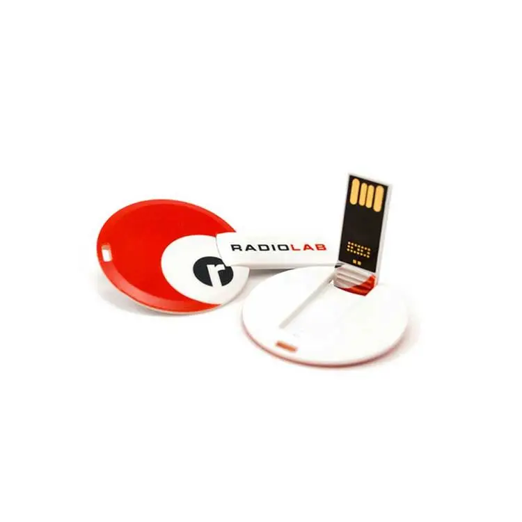 Personalized Circle u Disk Oem/Odm Plastic Round Card Pen Drives 32gb Usb 3.0 16gb Flash Drive Photography Gift Memory Stick - ANKUX.COM