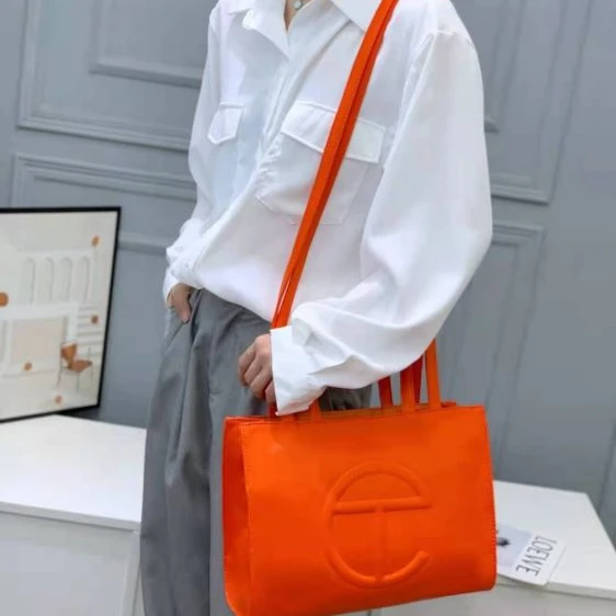 

2021 summer women jelly purses and handbags mix colour jelly crossbody shoulder telfar bag, 11 colours