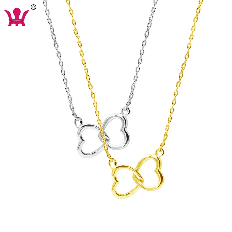 

Love Heart Necklace 18k Gold 925 Sterling Silver Pendant Love Heart Necklace for Women Birthday Valetine's Gifts Jewelry