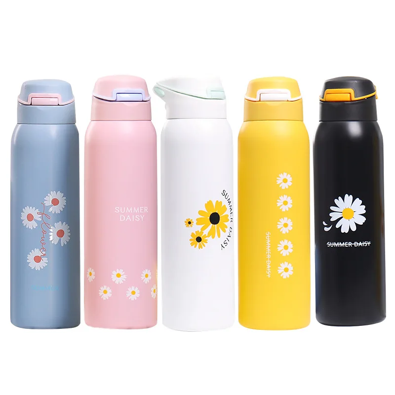 

Madou Korean Cute Style Vacuum Double Wall Stainless Steel Thermos Bottle Insulated Sport Stainless Steel Vacuum Flask, Customized