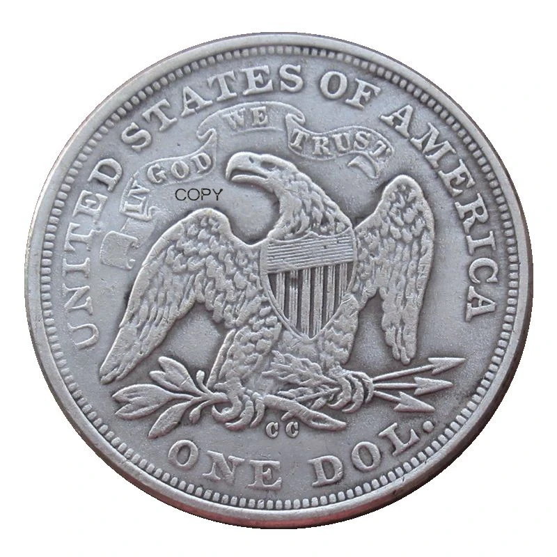 

Reproduction Seated Liberty Dollar Two Face Eagle Silver Plated Coins
