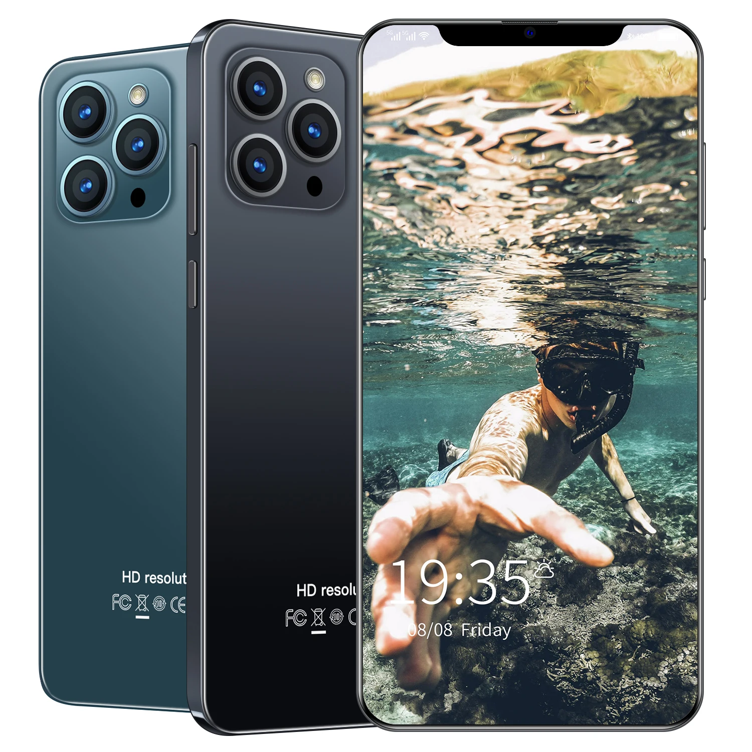 

7.2 inch big screen i12 pro max smartphones 12+512GB large memory 5600mAh battery long standby smart mobile phones