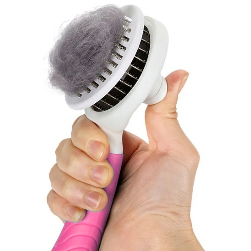 

TCW068 Slicker Deshedding Hair Remover Grooming Dog Pet Brush Pet Hair Grooming Tool, As photos