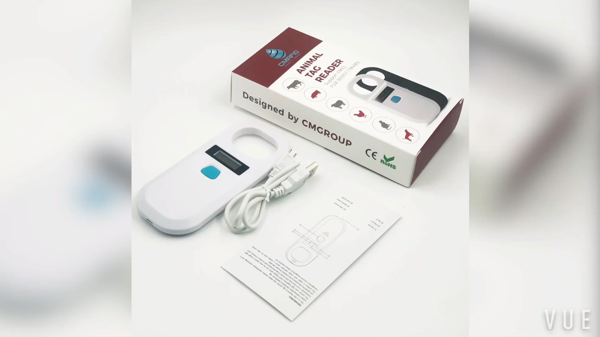 Cmrfid Dog Cat Pet Scanner Rfid Tag Reader 134.2khz Fdx-b Iso11784/5 ...