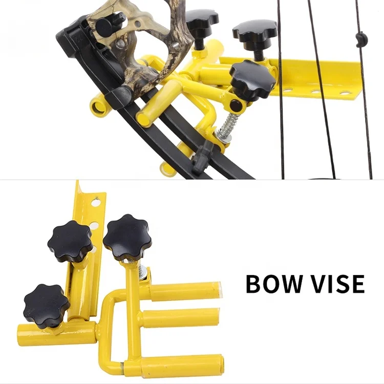 

Compound Bow Target Tool Professional Universal archery Adjustable Bow Vise, Yellow