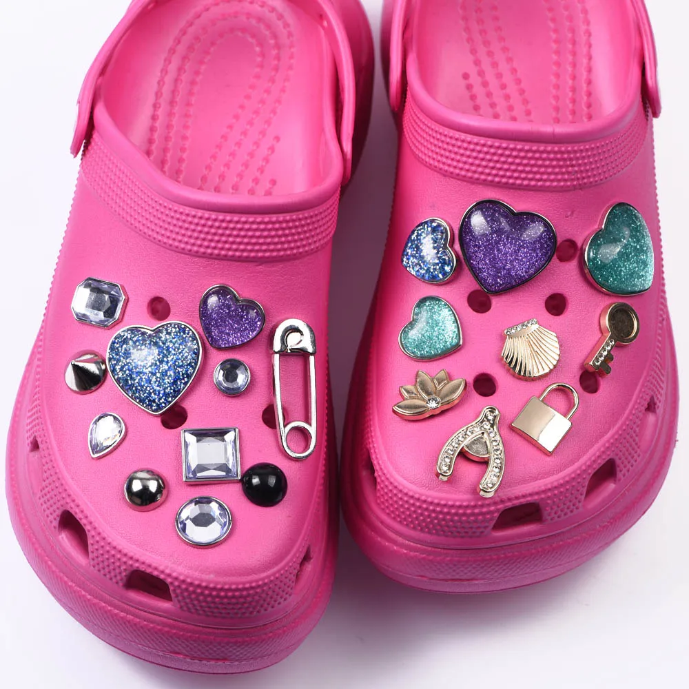 

Alloy Metal designer croc jibz charms for croc sandals shoes decoration gifts, Customized color