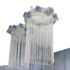 Wholesale Cheap White String Curtain Round Wedding Decoration Ceiling Drape
