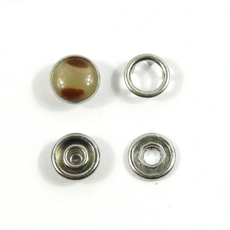 

Custom Pearl Resin Shirt Prong Snap Buttons For Baby Clothes, Anti brass;nickle;gun metal;golden;customized