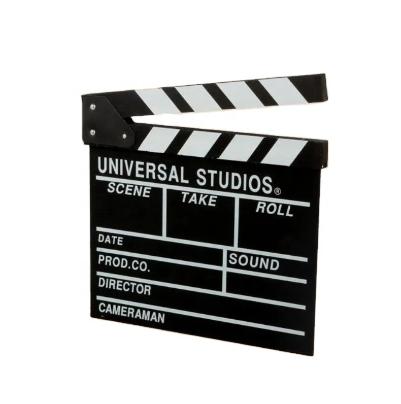 movie & tv Theatre board shooting props wooden clapperboard clap-stick gifts