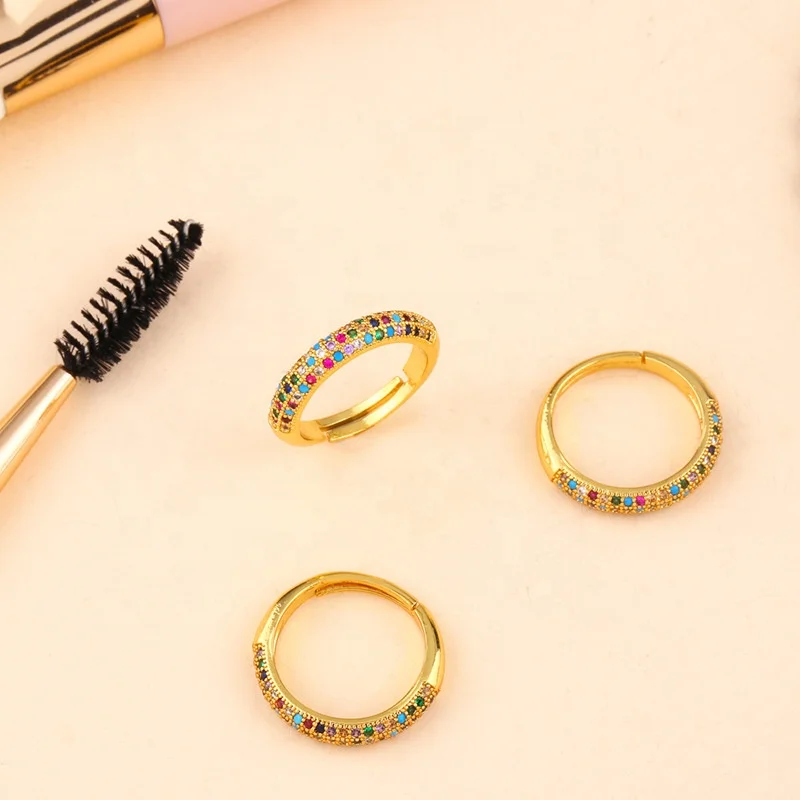 

Customized Round Engagement Ring Gold Rings Jewelry Women Gold Wedding Band Ring