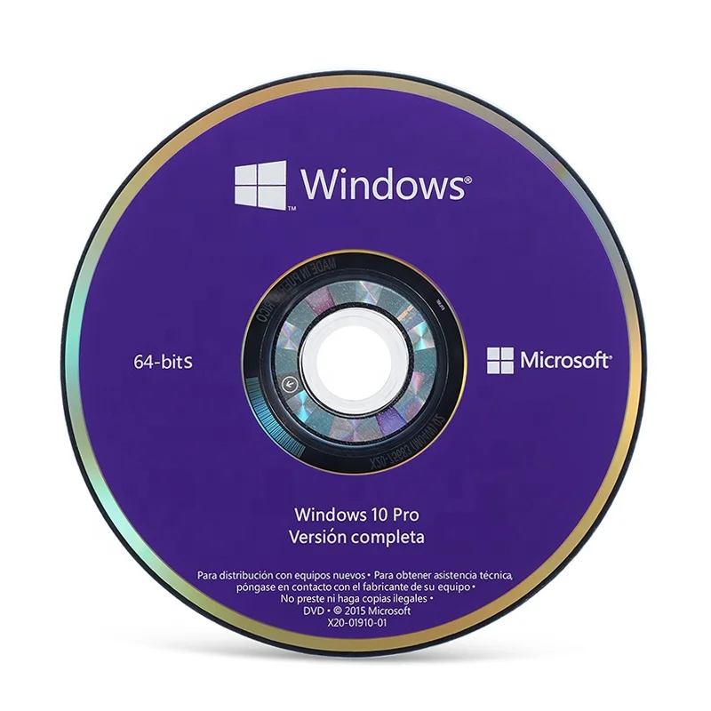 

Genuine Microsoft Windows 10 pro 64Bit OEM DVD + COA Product Key Spanish Language
