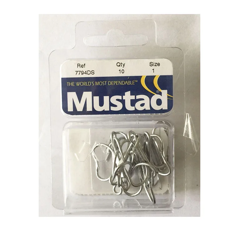 

New design Mustad ORIGIN Strength Barbed Treble Hook Gamakatsu Fishing Hooks, Metallic