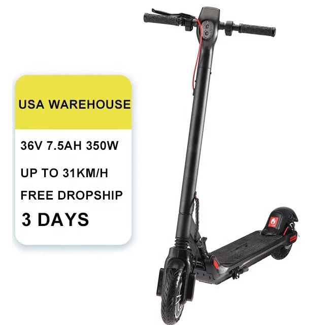 

[USA EU DIRECT] 350W Motor & 19 MPH, 36V/7.5AH Battery Up to 17 Miles Range Fast Electric Scooter for Adults for Commute Travel