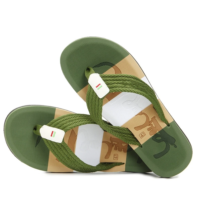 

Wholesale Summer Man Outdoor Casual Slipper Men Beach Flip Flops, As picture
