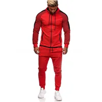 

Mens Fashion Tracksuits Hip Hop SweatsuitJogging Pant Jacket 2 Pieces Set