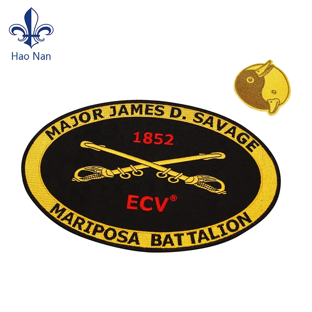 Various famous brands and club embroidery patch oem custom clothing labels