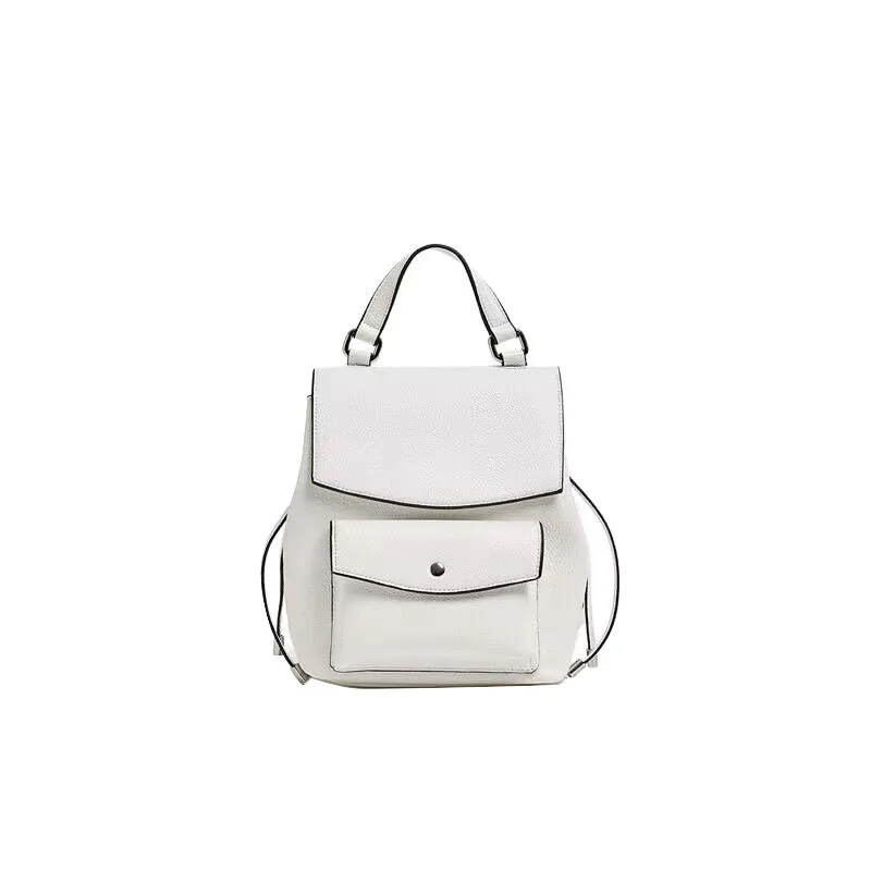 

Faux leather business backpack college daily backpack classic laptop backpack