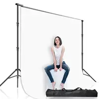 

Emart Photo Video Studio 10Ft Adjustable Background Stand Backdrop Support System Kit with Carry Bag