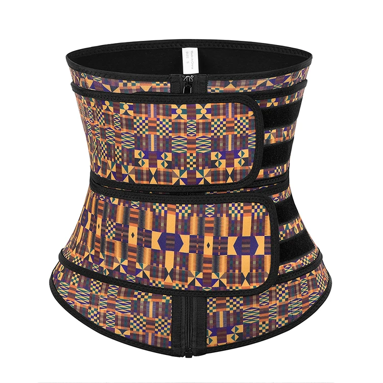 

New arrival double belt waist trainer waist trainer with belt slimming belt waist trainer, Brown