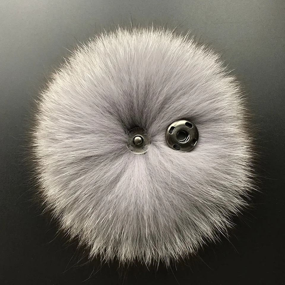 
Real Fox Fur Pompom Genuine Fur Pom Poms Ball for Hats&Caps Big Natural Fur Pompon Ball For Shoes Bags Accessories 