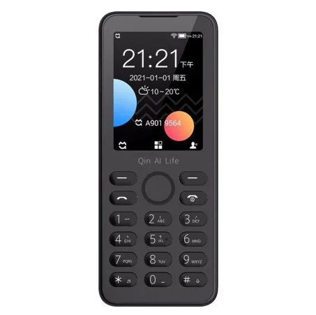 

2021 new model MOQ 1 tiny dual sim card QinF21S 4G function button phone, 3 colors