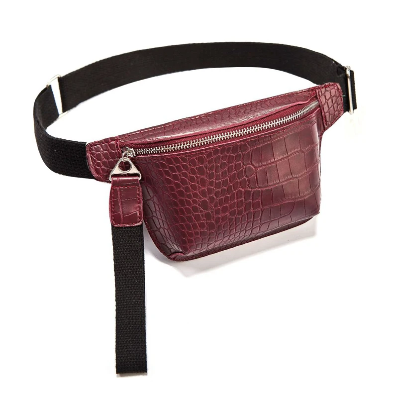 

Women belt waist bag fashion chest bag leather fanny pack ladies phone bag crossbody pouch waist