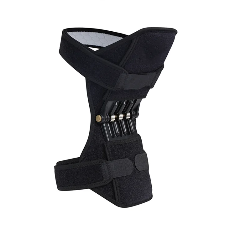 

Benken Custom Power Joint Knee Support Power Lift Spring Force Tendon Brace Band Pad Non-slip Knee Booster, Black