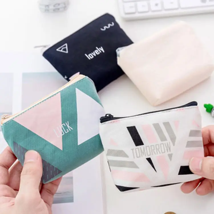 

Fashion mini Coin Purse Women canvas Wallet Small Cute Credit Card Holder Key Money Zipper Pouch Bag wallet