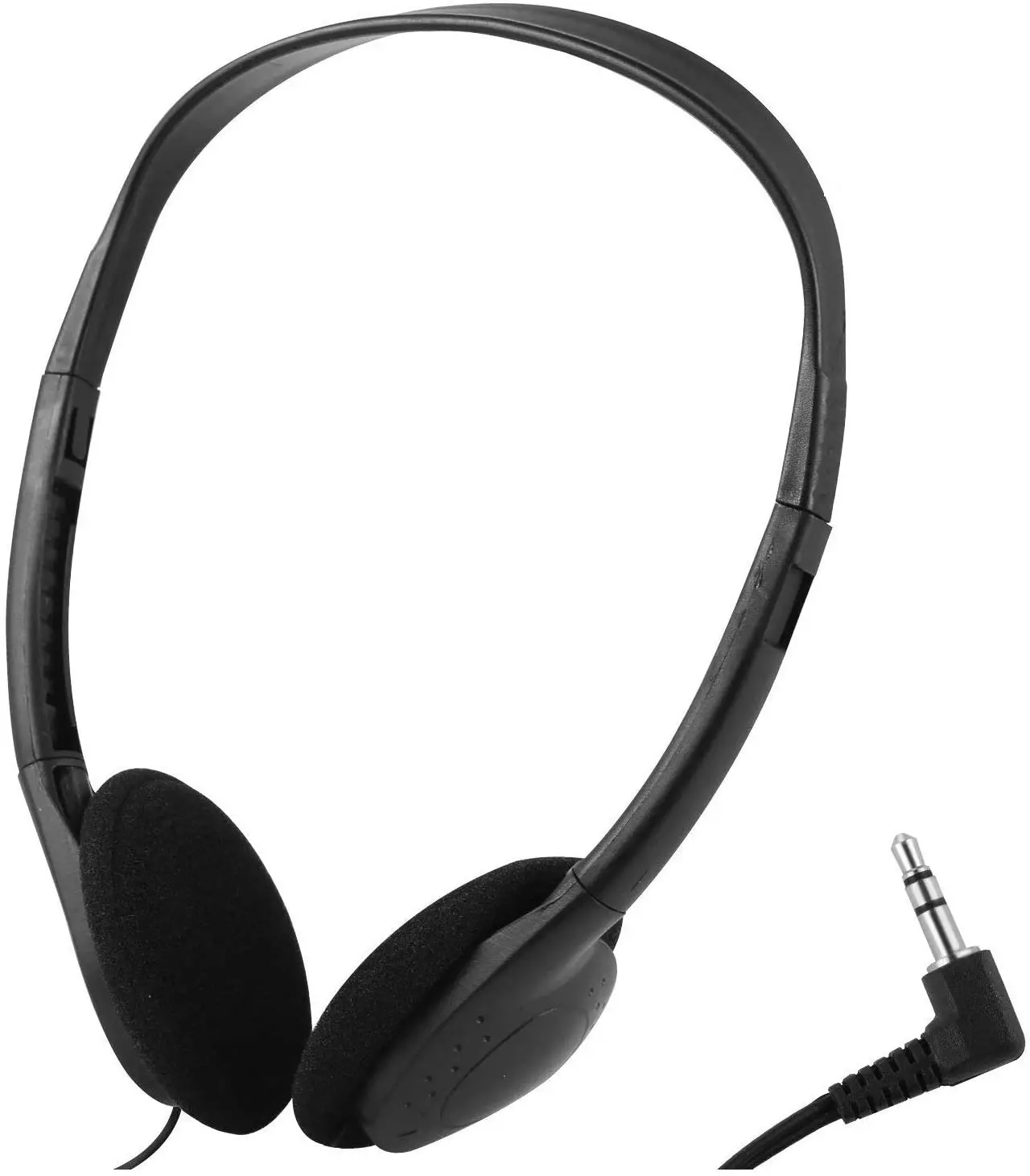 

5-1-1-3 cheap pilot aircraft wired head phone headphones head set, Black