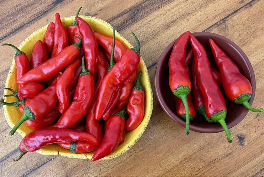 Chiles Roasting in Pan