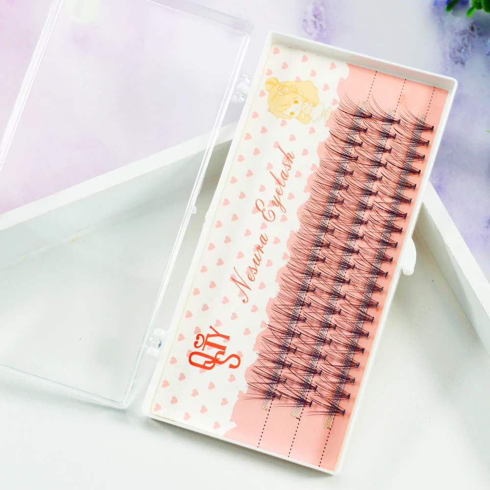 

1box big capacity  bundles 6d 10D Eyelash Extensions 0.1mm Thickness true Mink Strip Eyelashes Individual Lashes Natural Style