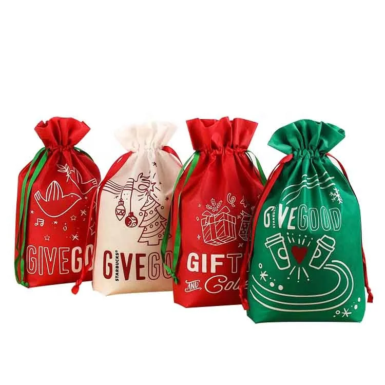 

Cheap Price Cloth Drawstring Christmas Gift Non Woven Bags Eco, Customized