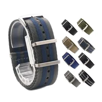 

Natobelt Premium Custom Buckle 20 22 mm Watch+bands Striped Wrist Bracelet Nato Strap Army Sport Watch Bands Nylon