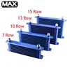 Universal 7 Row / 10 / 13 / 15 Rows AN10 Aluminum Japan Car Racing auto part Engine Transmission Radiator Oil Cooler