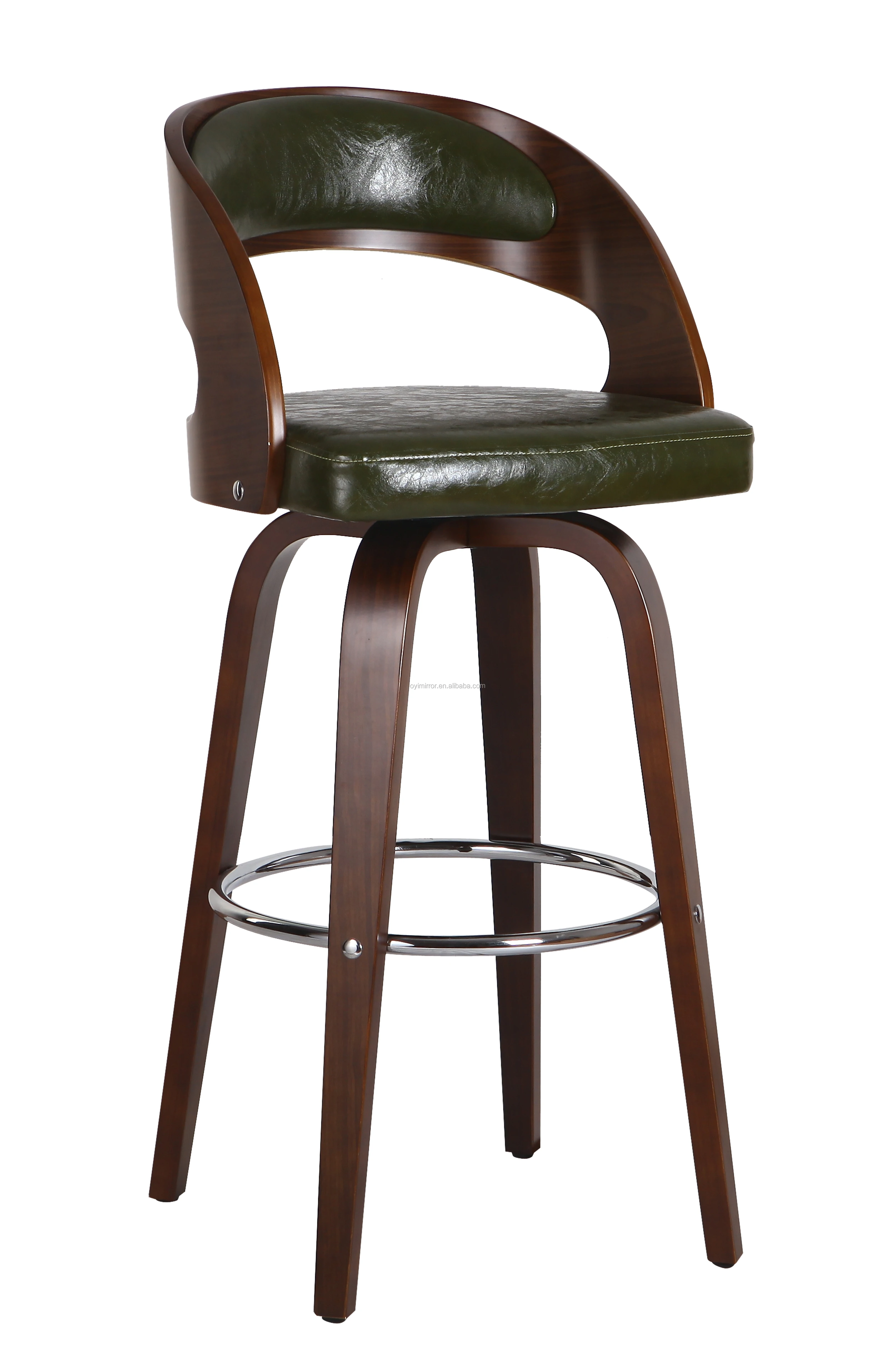 2020 Modern Sederhana Perabot Bar Tebu Punggung Kulit Kayu Swivel Bar Stool 26inch Tinggi Adjustable Pijakan Kaki Walnut Kayu Lapis Buy Perabot Bar Bar Stool Wooden Modern Kayu Lapis Kenari Bar