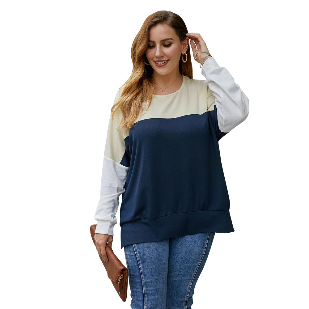 
fashion casual spring and autumn stripe ladies fashion oversize plus size sweaters womens plus size ladies sweaters 