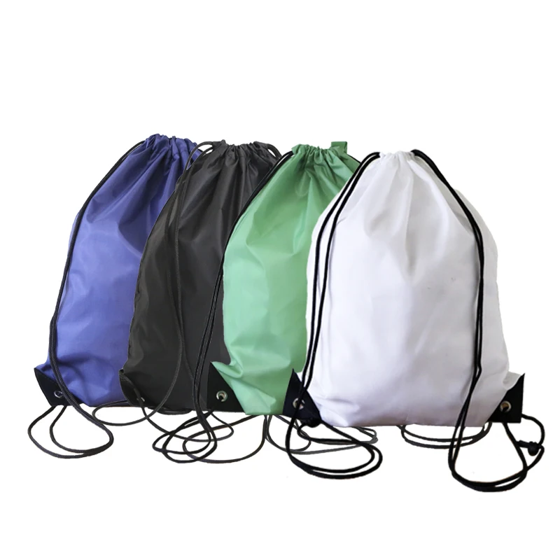 

Custom Print Logo Promotion Small Gifts Shoes Bag Waterproof Drawstring Backpack Wholesale Cheap 210d Polyester Drawstring Bag