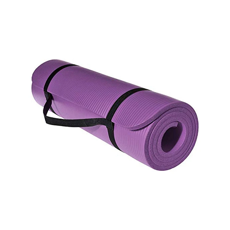 

Eco Friendly TPE Non Slip Fitness Exercise Mat with Carrying Strap Workout Mat Pilates and Floor Exercises folding yoga mat