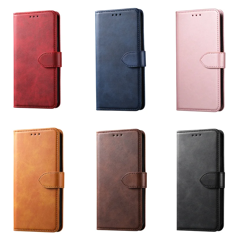 

New Flip Leather Phone Case For iPhone 13 Magnetic Case Flip Leather Wallet Case For iPhone 13 12 11 Pro Max XS Max XR XS 7 8 P, Mix