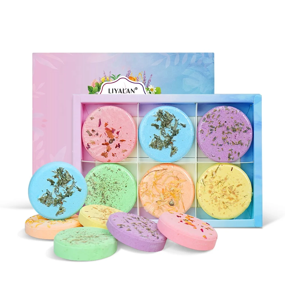 

OEM Wholesale Natural Vegan Bath Bomb Set Colorful Shower Bombs Steamer Tablets Aromatherapy Shower Steamers