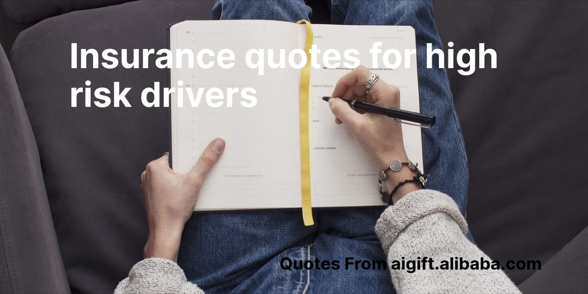 insurance quotes for high risk drivers