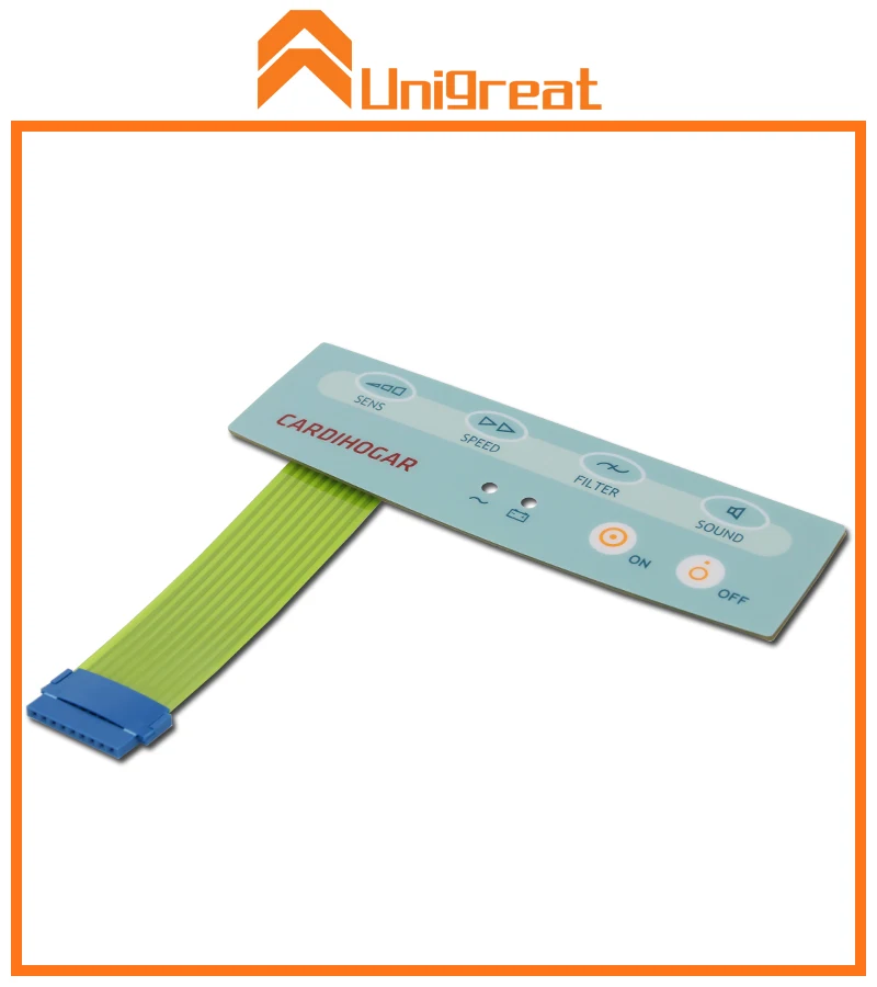 Customized Size Embossing Metal Keycaps Membrane Switch LED Membrane Keypad Membrane Keyboard