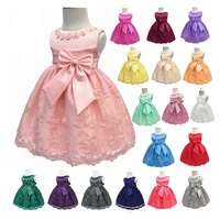 

Floral Princess high quality wedding lace 6month kids evening one year party dresses for baby girls