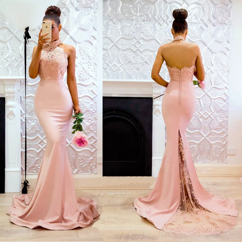 CA823 European women gown backless mermaid evening dress sexy abendkleid robe de soiree vestidos de noche de diseno europeo