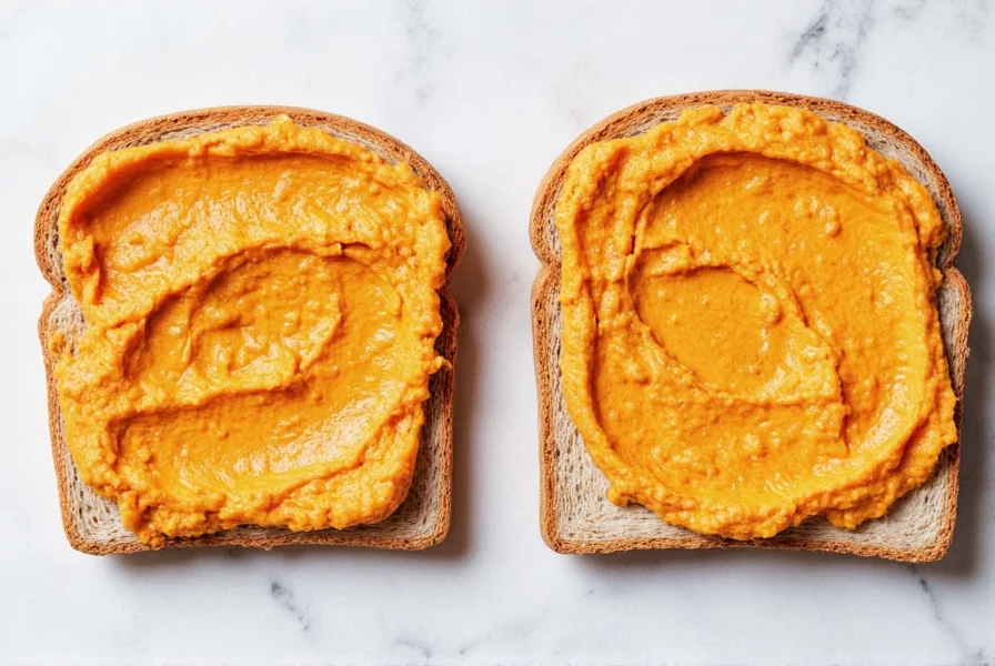 Creative serving ideas for red pepper hummus including as a sandwich spread and vegetable dip