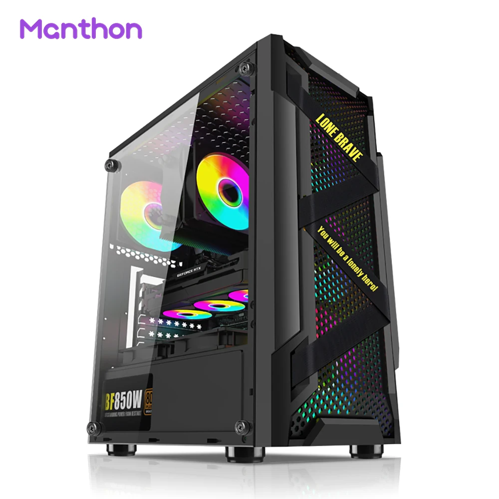 

OEM ODM Custom Gaming Computer Case ATX Desktop Cabinet Tempered Glass PC Tower Gaming Casing Computer Cases