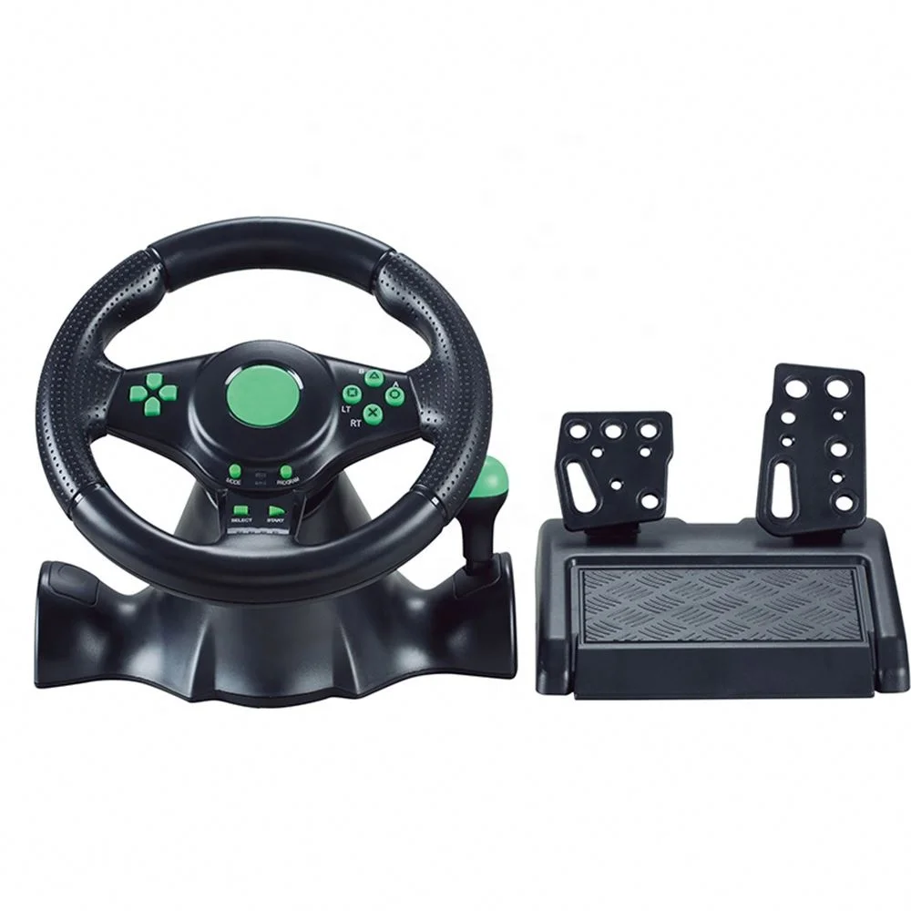 

Gaming Racing Wheel Apex Controller With Pedals Driving Force Vibration For Game Ps4 / Ps3 Xbox Switch Android Pc