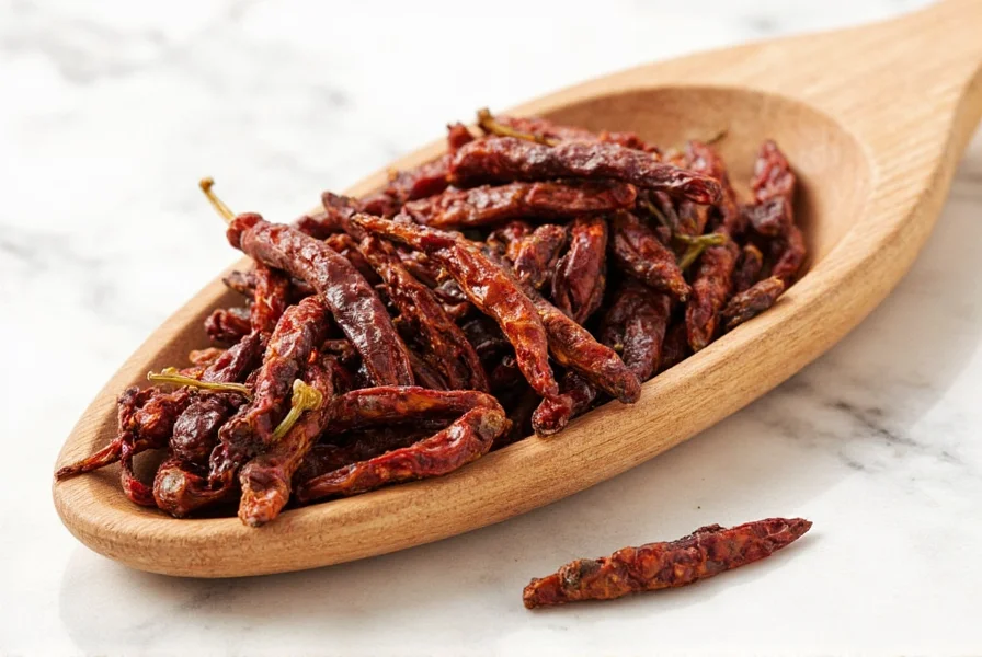 New Mexico dried chiles hanging in a cluster