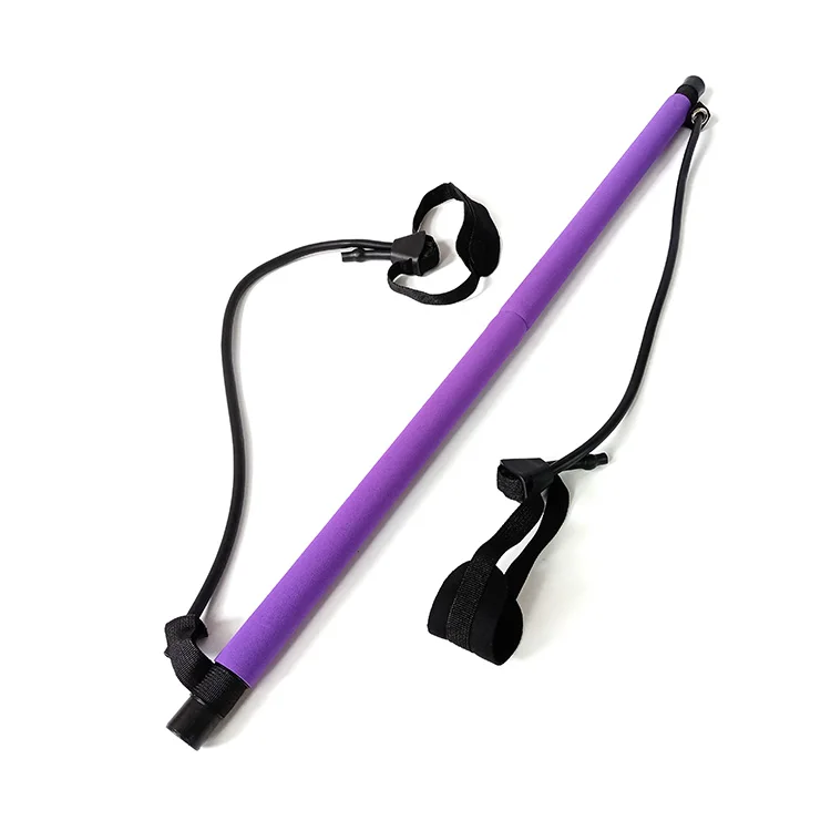 

Color Box OEM Small Order Acceptable Pilates Bar Kit With Resistance Band, Adjustable Pilates Exercise Stick Toning Bar